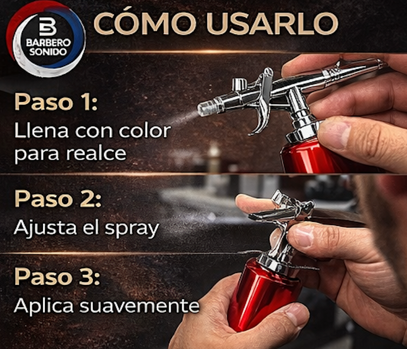 Kit Airbrush Barbero Sonido